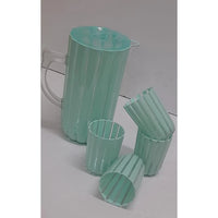 Classic Acrylic Water Set with 2000ml Jug and 250ml Glasses in Multiple Colors Mugs Drinkware Sets