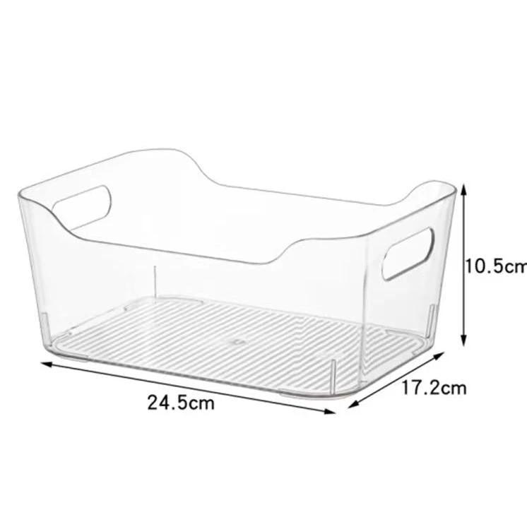 Clear Acrylic Multipurpose Organizer – 24.5 x 17.2 x 10.5 cm – Ideal for Fridge, Cosmetics, Kitchen Storage Storage Containers Household Storage Containers