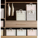 Clear Grid Steel Frame Storage Box Clothes Organizer for Pants Underwear & Socks Closet Systems Closet Organizers