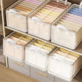 Clear Grid Steel Frame Storage Box Clothes Organizer for Pants Underwear & Socks Closet Systems Closet Organizers