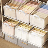 Clear Grid Steel Frame Storage Box Clothes Organizer for Pants Underwear & Socks Closet Systems Closet Organizers