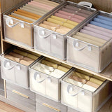 Clear Grid Steel Frame Storage Box Clothes Organizer for Pants Underwear & Socks Closet Systems Closet Organizers