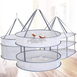 Clothes Drying Basket Double layer Hanging Net Pocket