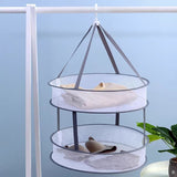 Clothes Drying Basket Double layer Hanging Net Pocket