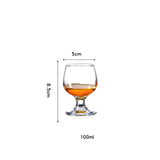 Cognac|Brandy|Large Wine Glass Set Color: Elegant Gold Capacity: 330ml per glass Material: Premium-quality glass Set Contains: 6 glasses Tableware