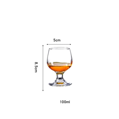Cognac|Brandy|Large Wine Glass Set Color: Elegant Gold Capacity: 330ml per glass Material: Premium-quality glass Set Contains: 6 glasses Tableware
