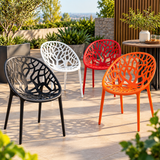 Branch-Pattern Chair Set Of Two Chair Set Dining Chairs
