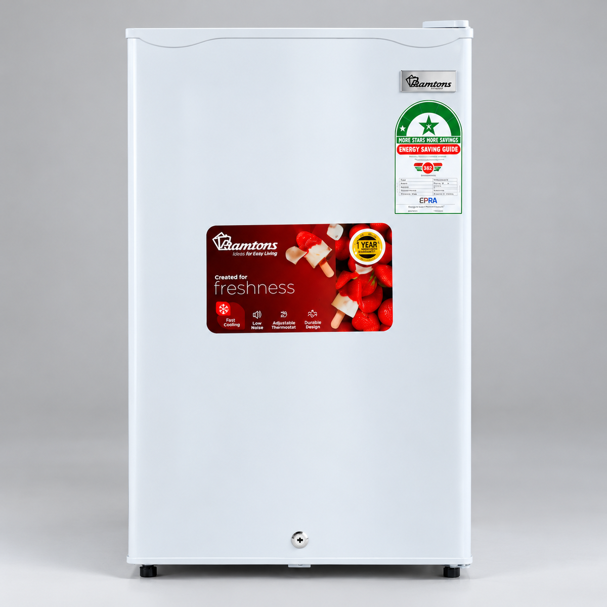 90L Single Door Direct Cool Fridge with Lock