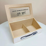 Compartment Wooden Teabag|Coffee Organizer Eco Friendly, Solid Wood with Stainless Steel Frame Storage Contaiine Coffee Filter Baskets