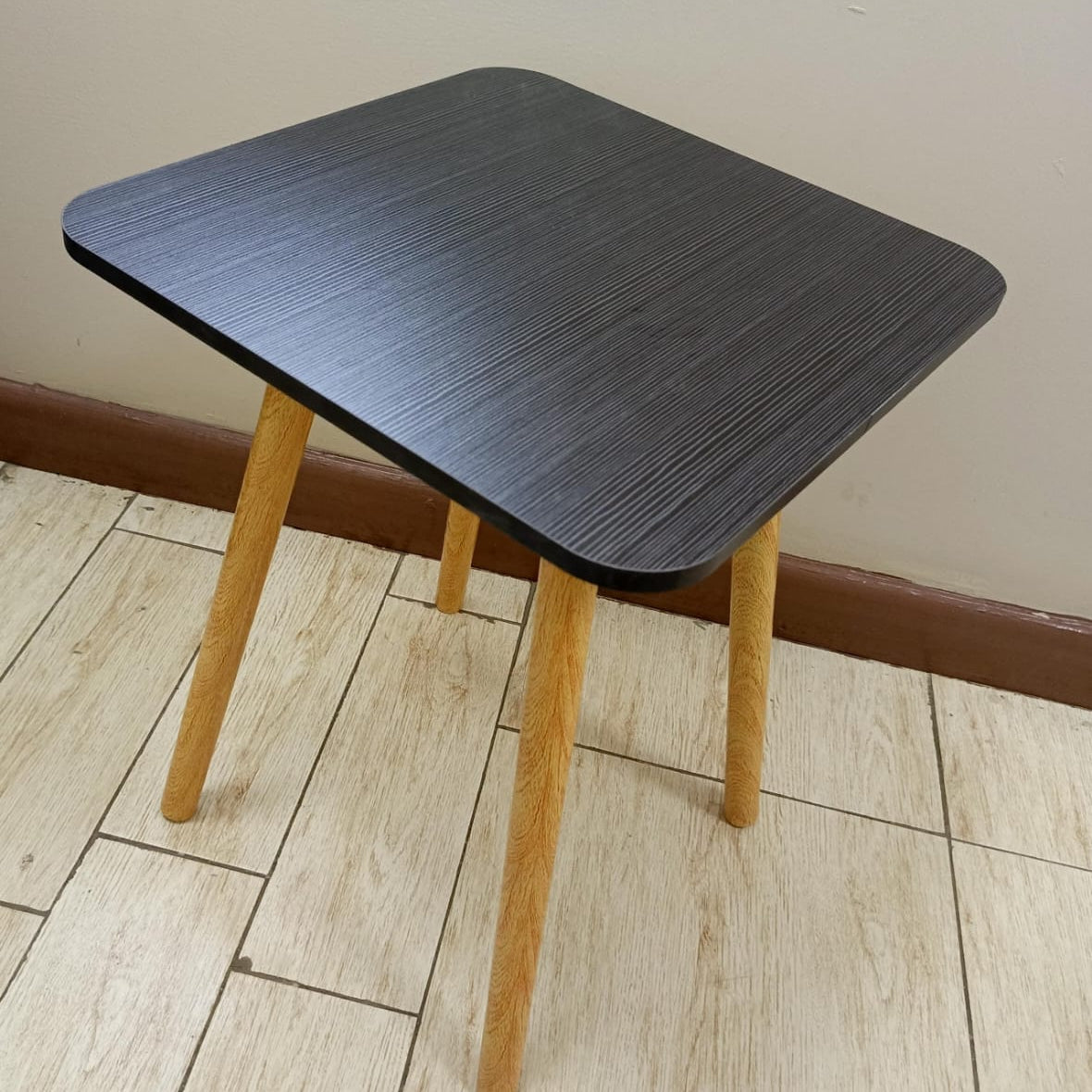 Contemporary Square Shaped Side Stool Table