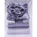 Cotton Bedsheets Set | 2 Flat Bedsheets, 1 Fitted Bedsheet, 2 Pillowcases | Size 6*7