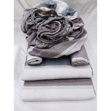 Cotton Bedsheets Set | 2 Flat Bedsheets, 1 Fitted Bedsheet, 2 Pillowcases | Size 6*7