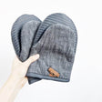 Cotton Oven Mitt + Cotton Mat Set | Heat Insulated | Microwave/Oven Double Layered Set | Contains 1 Mitt, 1 Mat