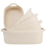 Cotton Rope Basket Set /5 Pieces