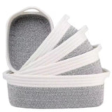 Cotton Rope Basket Set /5 Pieces