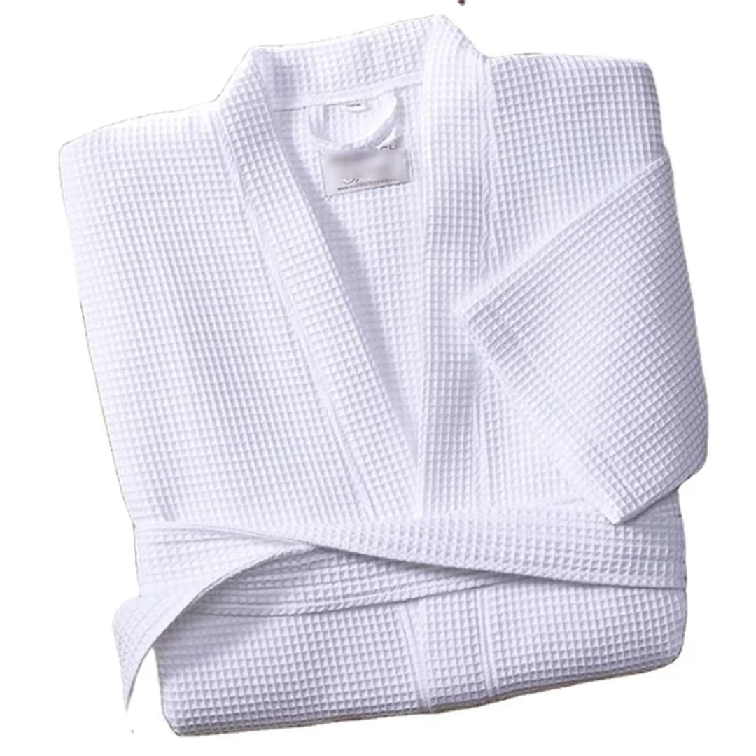 Cotton Waffle Bathrobe for Men and Women Soft, Lightweight & Absorbent