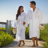 Cotton Waffle Bathrobe for Men and Women Soft, Lightweight & Absorbent