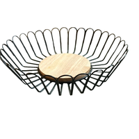 Creative Metal Fruit Bowl Basket Round Iron Fruit Plate Stand kitchen and dinning Kitchen Counter & Beverage Station Organizers