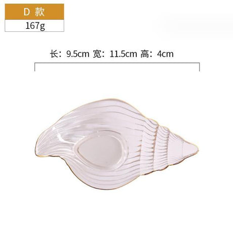 Creative Phnom Penh Ocean Series Transparent Glass Plate Set