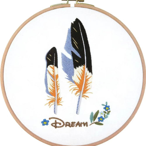 Cross Stitch Kit with Bamboo Embroidery Pavilion Hoop 20cm with User Manual Cross stitch kit Artwork