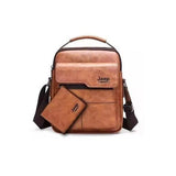 Crossbody Messenger Bags Business Casual Shoulder Bag Size 22x26 cm Black, Brown, Dark Brown