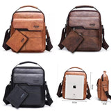 Crossbody Messenger Bags Business Casual Shoulder Bag Size 22x26 cm Black, Brown, Dark Brown