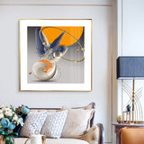 Crystal Porcelain Decorative Painting – 50x50cm Elegant Wall Art for Office, Bedroom, Living Room, Kitchen (Available in Multiple Designs)