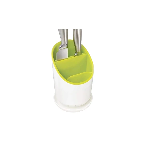 Cutlery Drainer Organizer Efficient Utensil Storage Durable PP+TPR Material Utensils Kitchen Utensil Holders & Racks