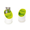 Cutlery Drainer Organizer Efficient Utensil Storage Durable PP+TPR Material Utensils Kitchen Utensil Holders & Racks