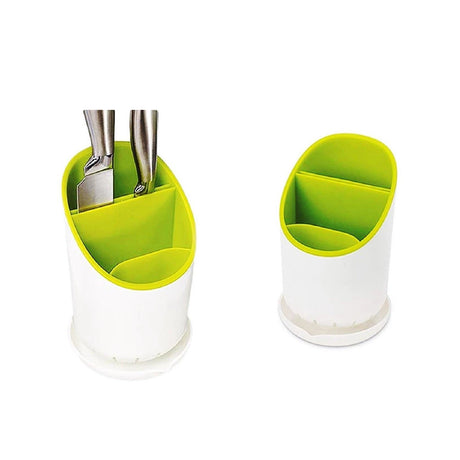 Cutlery Drainer Organizer Efficient Utensil Storage Durable PP+TPR Material Utensils Kitchen Utensil Holders & Racks