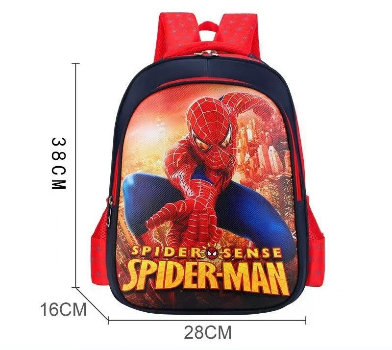 Kids Cartoon-Themed School Bags – Spiderman, Elsa, Frozen & Avengers (28×40×16cm)- Furaha Finds Kenya