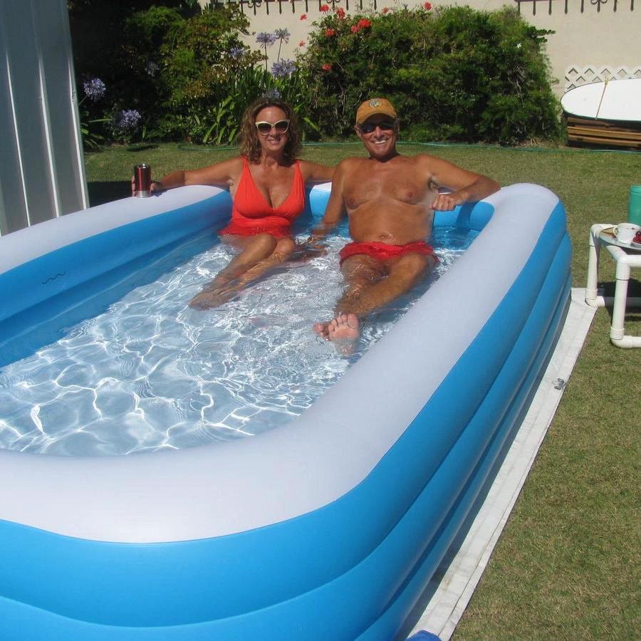 Summer Inflatable Swimming Pool with Pump – Family Size Swimming Pools