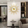 Daifa Luxury Quartz Wall Clock with Metal Frame and Still Life Decorative Pattern Wall clock Wall Clocks