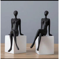 Decorative Sitting Figure Model Bookend. Decor Arts & Entertainment