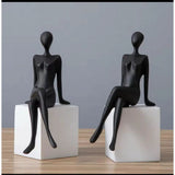 Decorative Sitting Figure Model Bookend. Decor Arts & Entertainment