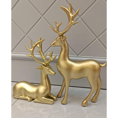 Deer Ceramic Decor Pair.