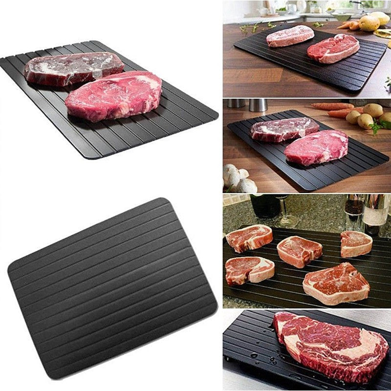 Defrost Tray Nonstick, Fast Defrosting Kitchen Tool | 35.5cm x 20.5cm | Defrosting Meats, Poultry, Fish, And Vegetables