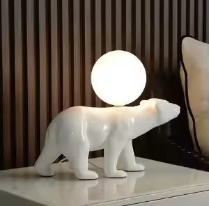 Designer Bear Lamp for Children’s Room with Soft Ambient Lighting