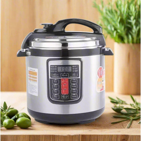 Dessini Electric Pressure Cooker 6 Litres with 3 Pin Plug for Fast and Energy-Saving Cooking