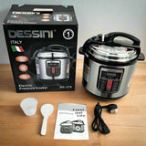 Dessini Electric Pressure Cooker 6 Litres with 3 Pin Plug for Fast and Energy-Saving Cooking