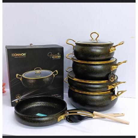 Donnor 11pcs Granite Cookware Set Premium 6 Layer Nonstick Coating