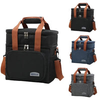 Double Compartment Insulated Lunch Bag with Handheld and Strap Options Lunch bag Lunch Bags