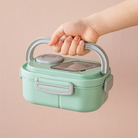 Double Layer 1400ml Lunch Box with Cutlery Set – Leak-Proof & Microwave Safe Lunch Boxes & Bottles Lunch Containers