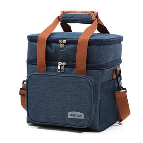 Double Layer Insulated Lunch Bag with Removable Strap Lunch Bag Lunch Bags