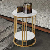 Double Layer MDF Bedside Cabinet & Coffee Table | Sturdy and Versatile Storage Solution in White and Black