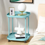 Double Layer Stool with Wheels