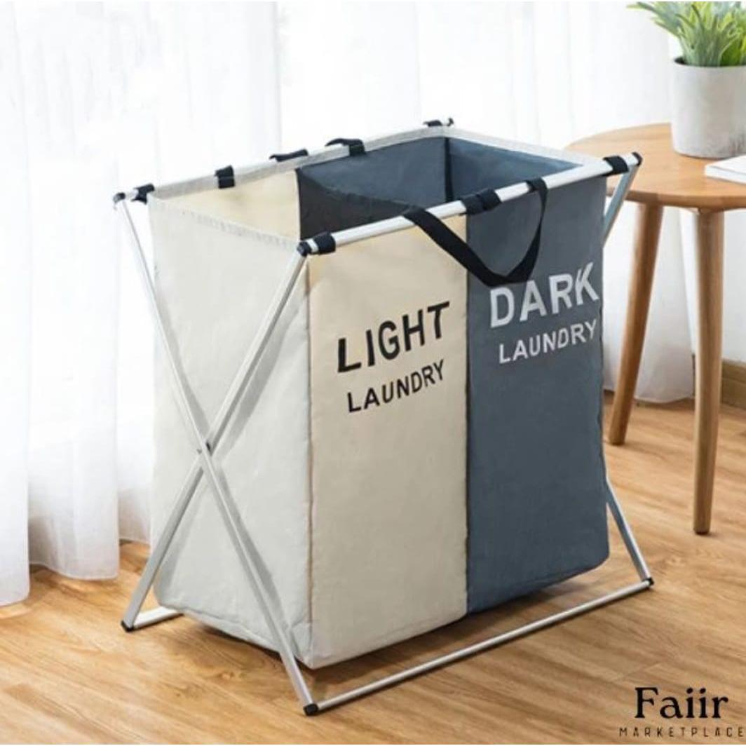 Double Sided Laundry Basket Waterproof & Dustproof