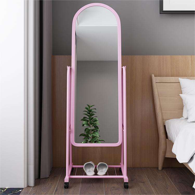 Dressing Mirror with Wheels & Shoes Rack 160cm x 44cm