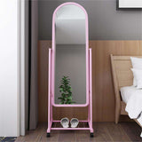 Dressing Mirror with Wheels & Shoes Rack 160cm x 44cm
