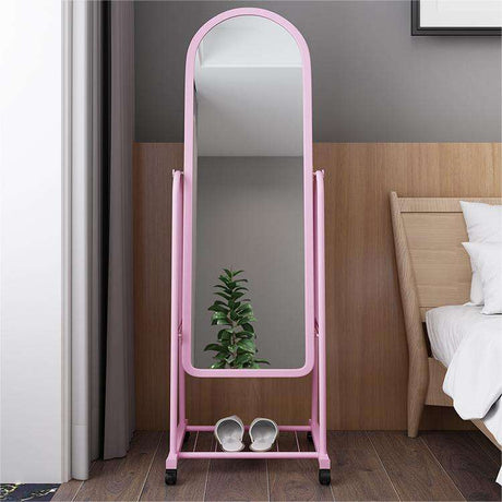 Dressing Mirror with Wheels & Shoes Rack 160cm x 44cm